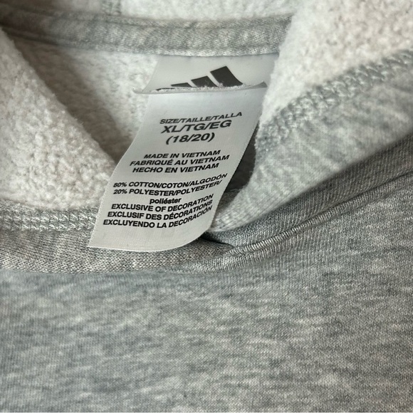 Adidas Gray and Black Pullover Hoodie - Picture 3 of 4